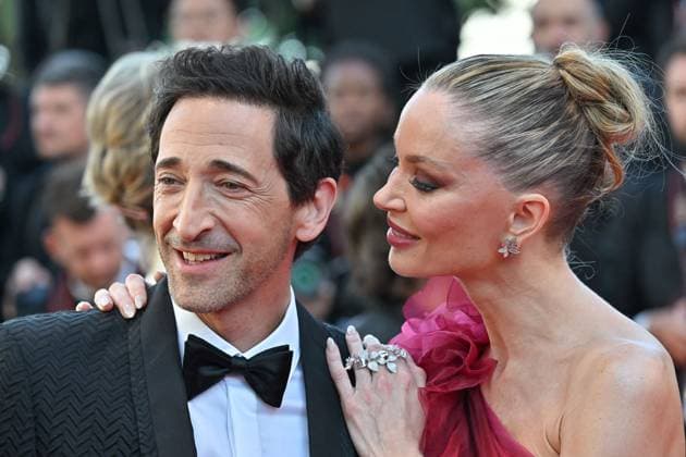 Cannes A Private Life Screening JR Adrien Brody and Georgina Chapman attending the screening of A Private Life at 78th Cannes Film Festival in Cannes, France on May, 20, 2025. Photo by Julien Reynaud APS-Medias ABACAPRESS.COM Cannes France  Copyright: xReynaudxJulien APS-Medias ABACAx
