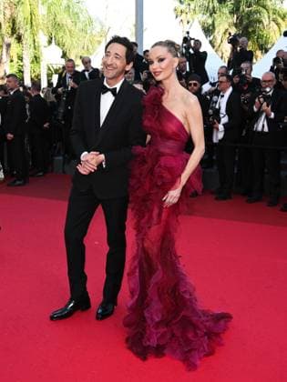 Cannes, France: Cannes, 78th Cannes Film Festival 2025 - Evening 8 - Red Carpet of the film Vie Prive (A Private Life). In the photo Adrien Brody and Georgina Chapman Cannes  - ZUMAp169 20250520_zea_p169_729 Copyright: xSimonexComix