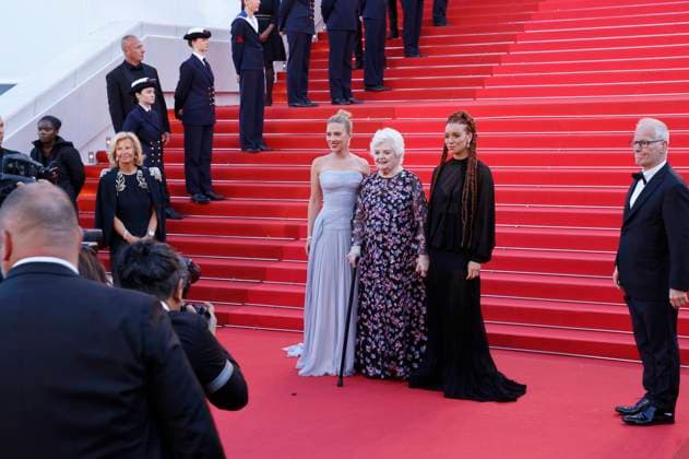 Iris Knobloch, Scarlett Johansson, June Squibb, Erin Kellyman and Thierry Fremaux at the premiere of the feature film Vie privÃ e A Private Life at the Festival de Cannes 2025 78 Cannes International Film Festival at the Palais des Festivals Cannes, 20 05 2025 Foto:xD.xBedrosianx xFuturexImagex private_5537