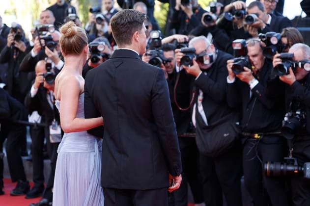Scarlett Johansson with husband Colin Jost at the premiere of the feature film Vie privÃ e A Private Life at the Festival de Cannes 2025 78 Cannes International Film Festival at the Palais des Festivals Cannes, 20 05 2025 Foto:xD.xBedrosianx xFuturexImagex private_5541