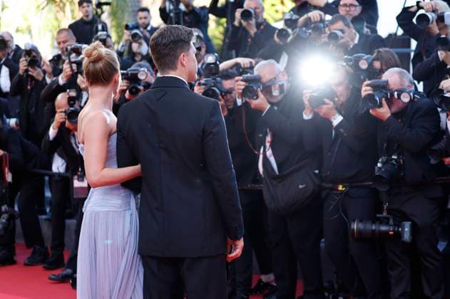 Scarlett Johansson with husband Colin Jost at the premiere of the feature film Vie privÃ e A Private Life at the Festival de Cannes 2025 78 Cannes International Film Festival at the Palais des Festivals Cannes, 20 05 2025 Foto:xD.xBedrosianx xFuturexImagex private_5542