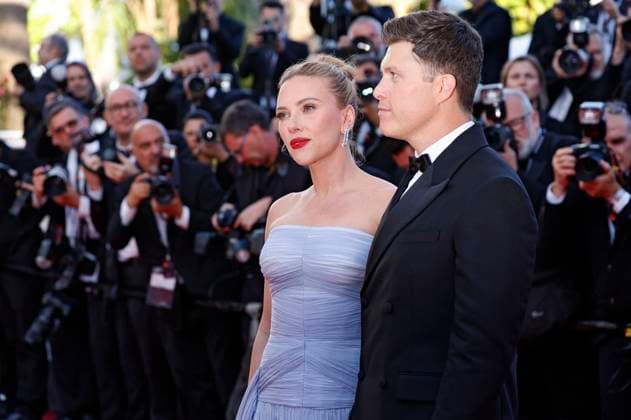 Scarlett Johansson with husband Colin Jost at the premiere of the feature film Vie privÃ e A Private Life at the Festival de Cannes 2025 78 Cannes International Film Festival at the Palais des Festivals Cannes, 20 05 2025 Foto:xD.xBedrosianx xFuturexImagex private_5545