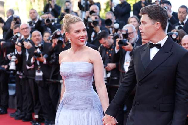 Scarlett Johansson with husband Colin Jost at the premiere of the feature film Vie privÃ e A Private Life at the Festival de Cannes 2025 78 Cannes International Film Festival at the Palais des Festivals Cannes, 20 05 2025 Foto:xD.xBedrosianx xFuturexImagex private_5548