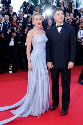 Scarlett Johansson with husband Colin Jost at the premiere of the feature film Vie privÃ e A Private Life at the Festival de Cannes 2025 78 Cannes International Film Festival at the Palais des Festivals Cannes, 20 05 2025 Foto:xD.xBedrosianx xFuturexImagex private_5552