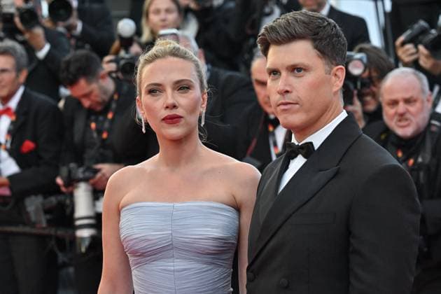 Cannes A Private Life Screening JR Scarlett Johansson, Colin Jost attending the screening of A Private Life at 78th Cannes Film Festival in Cannes, France on May, 20, 2025. Photo by Julien Reynaud APS-Medias ABACAPRESS.COM Cannes France  Copyright: xReynaudxJulien APS-Medias ABACAx