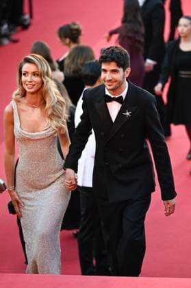78eme Festival International du Film de Cannes Montée des marches du film Vie Privée 78th International Cannes Film Festival Red carpet for Vie Privée movie 444801 2025 05 20 France Ocon, Esteban Barlan, Flavy  Copyright: xSergexArnalx xStarfacex STAR_444801_002