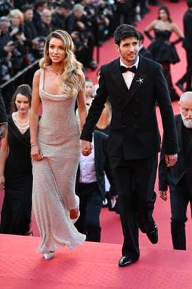 78eme Festival International du Film de Cannes Montée des marches du film Vie Privée 78th International Cannes Film Festival Red carpet for Vie Privée movie 444801 2025 05 20 France Ocon, Esteban Barlan, Flavy  Copyright: xSergexArnalx xStarfacex STAR_444801_004