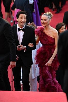 78eme Festival International du Film de Cannes Montée des marches du film Vie Privée 78th International Cannes Film Festival Red carpet for Vie Privée movie 444801 2025 05 20 France Brody, Adrien Chapman, Georgina  Copyright: xSergexArnalx xStarfacex STAR_444801_010