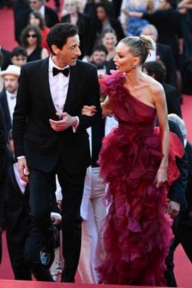 78eme Festival International du Film de Cannes Montée des marches du film Vie Privée 78th International Cannes Film Festival Red carpet for Vie Privée movie 444801 2025 05 20 France Brody, Adrien Chapman, Georgina  Copyright: xSergexArnalx xStarfacex STAR_444801_013