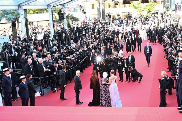 78eme Festival International du Film de Cannes Montée des marches du film Vie Privée 78th International Cannes Film Festival Red carpet for Vie Privée movie 444801 2025 05 20 France Squibb, June Johansson, Scarlett Kellyman, Erin Frémaux, Thierry  Copyright: xSergexArnalx xStarfacex STAR_444801_056