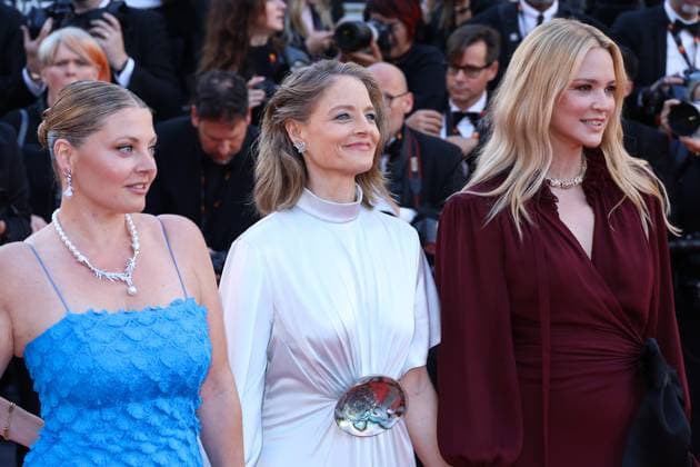 78eme Festival International du Film de Cannes Montée des marches du film Vie Privée 78th Cannes Film Festival Red carpet of the film Vie privee Sophie Guillemin, Jodie Foster and Virginie Efira 444802 2025 05 20 Cannes France  Copyright: xIsabellexVautierx xStarfacex STAR_444802_048