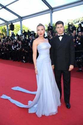 Cannes Vie Privee Premiere AM Scarlett Johansson and Colin Jost attending the Vie Privee Premiere in Cannes, France on May 20, 2025 as part of the 78th Cannes Film Festival. Photo by Aurore Marechal ABACAPRESS.COM Cannes France  Copyright: xMarechalxAurore ABACAx