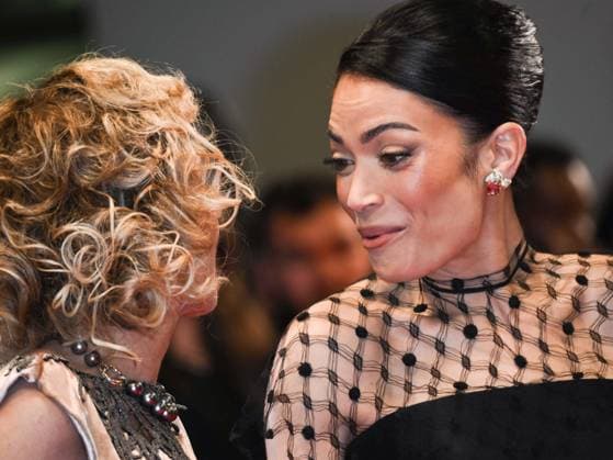 Cannes, 78th Cannes Film Festival 2025 - Evening 8 - Valeria Golino and Elodie accomplices on the Red Carpet Cannes, 78th Cannes Film Festival 2025 - Evening 8 - Red Carpet of the film Fuori In the photo: Valeria Golino, Elodie Patrizi Cannes Italy  Copyright: xIPA ABACAx