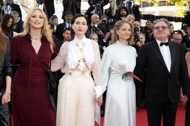 Cannes - Vie Privee Red Carpet DN Virginie Efira, Rebecca Zlotowski, Jodie Foster, and Daniel Auteuil attend the Vie Privee Premiere during The 78th Cannes Film Festival at Palais des Festivals on May 20, 2025 in Cannes, France; Photo by David NIVIERE ABACAPRESS.COM CANNES France  Copyright: xNivierexDavid ABACAPRESS.COMx