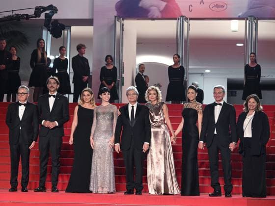 Cannes, Italy: Cannes, 78th Cannes Film Festival 2025 - Evening 8 - Red Carpet of the film Fuori In the photo: Paolo Del Brocco, Corrado Fortuna, Ippolita Di Majo, Matilda De Angelis, Mario Martone, Valeria Golino, Elodie Di Patrizi, Nicola Giuliano and Annamaria Morelli Cannes Italy  - ZUMAp169 20250520_zea_p169_1676 Copyright: xSimonexComix