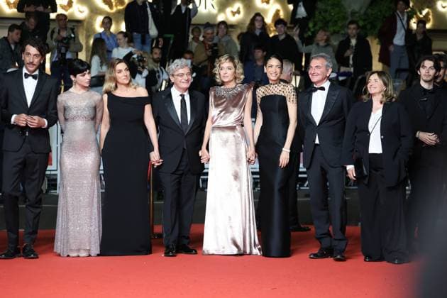 Vie PrivÃ e (A Private Life) Red Carpet at the 78th Annual Cannes Film Festival Paolo Del Brocco, Corrado Fortuna, Matilda De Angelis, Ippolita Di Majo, Mario Martone, Valeria Golino, Elodie Di Patrizi, Nicola Giuliano and Annamaria Morelli - Vie PrivÃ e (A Private Life) Red Carpet at the 78th Annual Cannes Film Festival in Cannes, France on May 20, 2025.  Copyright: x Chassery+Courdjix