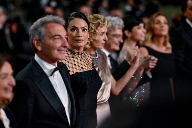 Cannes Fuori Screening JR Elodie Di Patrizi attending the screening of Fuori at 78th Cannes Film Festival in Cannes, France on May, 20, 2025. Photo by Julien Reynaud APS-Medias ABACAPRESS.COM Cannes France  Copyright: xReynaudxJulien APS-Medias ABACAx