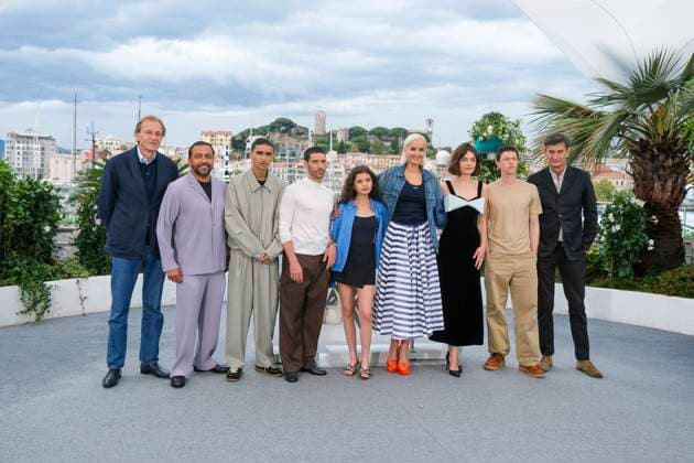 May 20, 2025, Cannes, France: Nicolas Altmayer, Jean-Rachid Kallouche, Louai El Amrousy, Tahar Rahim, Melissa Boros, Julia Ducournau, Emma Mackey, Finnegan Oldfield and Eric Altmayer pose at the photocall of Alpha during the 78th Cannes Film Festival at Palais des Festivals in Cannes, France, on 20 May 2025. Photo: Cannes France - ZUMAm179 20250520_zep_m179_018 Copyright: xAlecxMichaelx