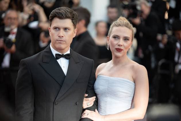 Vie Privee (A Private Life) Red Carpet - The 78th Annual Cannes Film Festival Scarlett Johansson and Colin Jost attend the Vie Privee (A Private Life) red carpet at the 78th annual Cannes Film Festival at Palais des Festivals in Cannes, France, on May 20, 2025. Cannes France  Copyright: xLucaxCarlinox originalFilename: carlino-notitle250520_npI15.jpg