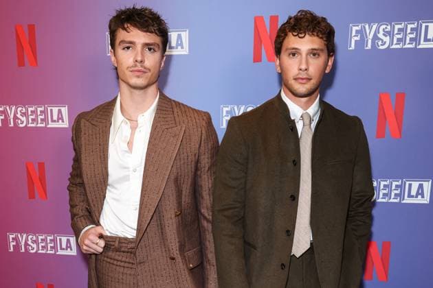 Bilder des Jahres 2025, Entertainment 05 Mai Entertainment Themen der Woche KW21 Netflix FYSEE LA - Monsters: The Lyle And Erik Menendez Story ATAS Emmy FYC Screening And Panel American actors Nicholas Alexander Chavez and Cooper Koch arrive at the Netflix FYSEE LA - Monsters: The Lyle And Erik Menendez Story ATAS (Academy of Television Arts and Sciences) Emmy FYC (For Your Consideration) Screening And Panel held at the Silver Screen Theater at the Pacific Design Center in West Hollywood, Los Angeles, California, United States. Silver Screen Theater at the Pacific Design Center, West Hollywood, Los Angeles, California, USA California United States  Copyright: xImagexPressxAgencyx originalFilename: collin-netflixf250521_npR1f.jpg