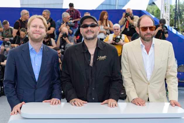 Cannes Das Verschwinden Des Josef Mengele Photocall NG Oliver Guez, Kirill Serebrennikov and Ilya Stewart attending the ‘Das Verschwinden Des Josef Mengele’ (The Disappearance Of Josef Mengele)’ photocall in Cannes, France, on May 21, 2025, as part of the Cannes Film Festival. Photo by Nicolas Genin ABACAPRESS.COM Cannes France  Copyright: xGeninxNicolas ABACAx