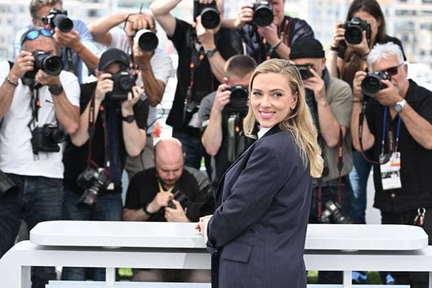 RECORD DATE NOT STATED Cannes Eleanor The Great Photocall Scarlett Johansson poses during the Eleanor The Great photocall at the 78th annual Cannes Film Festival at Palais des Festivals on May 21, 2025 in Cannes, France. Photo by David Niviere ABACAPRESS.COM Cannes France  Copyright: xNivierexDavid ABACAPRESS.COMx