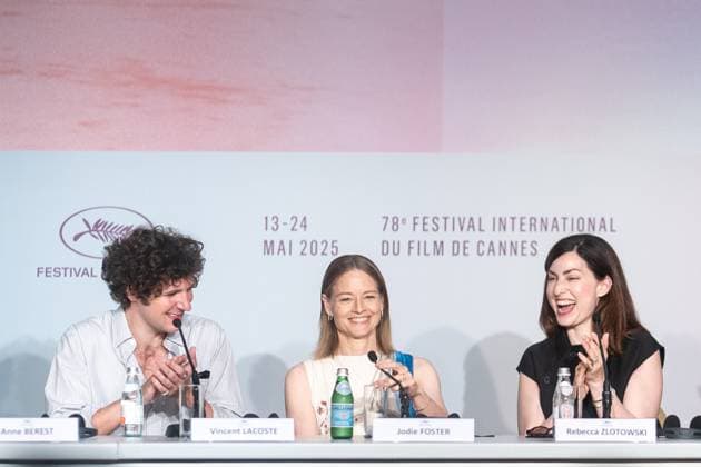 Entertainment Bilder des Tages 78eme Festival International du Film de Cannes Photocall du film Vie Prive 78th International Cannes Film Festival press junket of Vie Prive movie 444849 2025 05 21 France Lacoste, Vincent Foster, Jodie Zlotowski, Rebecca  Copyright: xEstellexCarlierx xStarfacex STAR_444849_017