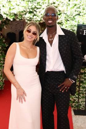 Cannes - Paul Pogba at Villa Forbes JD Paul Pogba and his wife Zulay Pogba posing at Villa Forbes during the 78th annual Cannes Film Festival at Palais des Festivals on May 21, 2025 in Cannes, France. Photo by Jerome Domine ABACAPRESS.COM Cannes France  Copyright: xDominexJerome ABACAx