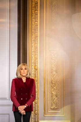 Non Au Harcelement Awards Ceremony - Paris Brigitte Macron attends the No to Bullying award ceremony at the Elysee Palace in Paris, France, 21 May 2025. France s Ministry of National Education organizes each year the Non au harcelement (No to Bullying) contest in schools to raise awareness and promote values such as kindness and inclusion. Photo by Eliot Blondet ABACAPRESS.COM Paris France France  Copyright: xBlondetxEliot ABACAx