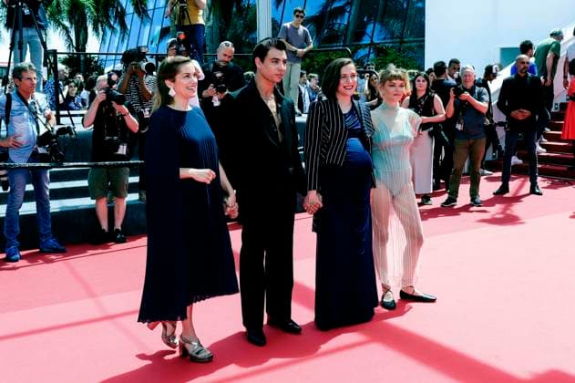 Maria Zamora, Mitch Martin, Carla Simon and Llucia Garcia at the premiere of the feature film Romeriua at the Festival de Cannes 2025 78 Cannes International Film Festival at the Palais des Festivals Cannes, 21 05 2025 Foto:xD.xBedrosianx xFuturexImagex romaria_5505