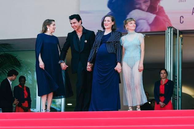 Maria Zamora, Mitch Martin, Carla Simon and Llucia Garcia at the premiere of the feature film Romeriua at the Festival de Cannes 2025 78 Cannes International Film Festival at the Palais des Festivals Cannes, 21 05 2025 Foto:xD.xBedrosianx xFuturexImagex romaria_5511