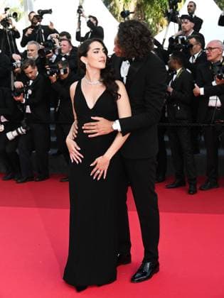 Cannes, France: Cannes, 78th Cannes Film Festival 2025 - Evening 9, Red Carpet of the Film The History of Sound. In the photo Chiara Bontempi and Gianmarco Tamberi Cannes  - ZUMAp169 20250521_zea_p169_1074 Copyright: xSimonexComix