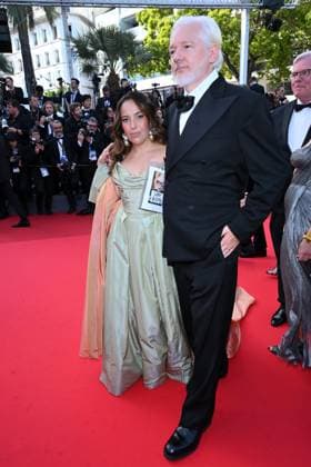 Cannes, 78th Cannes Film Festival 2025 - Evening 9 - Red Carpet of the film The History of Sound In the photo: Julian Assange, Stella Assange  Copyright: xTerenghi Ipax xipa-agency.netx xPoolxPhotoxEventsx05x IPA_Agency_IPA58043043