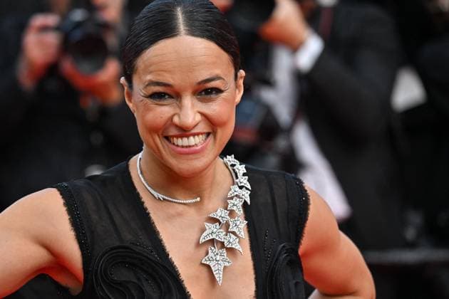 Cannes The History Of Sound Screening JR Michelle Rodriguez attending the screening of The History Of Sound at 78th Cannes Film Festival in Cannes, France on May, 13, 2025. Photo by Julien Reynaud APS-Medias ABACAPRESS.COM Cannes France  Copyright: xReynaudxJulien APS-Medias ABACAx