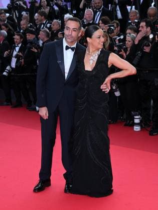 Cannes, France: Cannes, 78th Cannes Film Festival 2025 - Evening 9 - Red Carpet of the film The History of Sound In the photo: Michelle Rodriguez, Mohammed Al Turki Cannes France  - ZUMAp169 20250521_zea_p169_1571 Copyright: xTerenghi Ipax