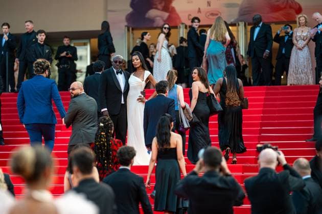78eme Festival International du Film de Cannes Montée des marches du film The history of sound 78th International Cannes Film Festival Red carpet for The history of sound movie 444874 2025 05 21 Cannes France Campbell, Naomi Enninful, Edward  Copyright: xEstellexCarlierx xStarfacex STAR_444874_056