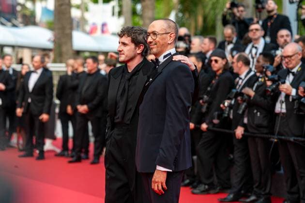 78eme Festival International du Film de Cannes Montée des marches du film The history of sound 78th International Cannes Film Festival Red carpet for The history of sound movie 444874 2025 05 21 Cannes France Mescal, Paul Hermanus, Oliver  Copyright: xEstellexCarlierx xStarfacex STAR_444874_058