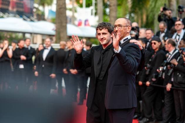 78eme Festival International du Film de Cannes Montée des marches du film The history of sound 78th International Cannes Film Festival Red carpet for The history of sound movie 444874 2025 05 21 Cannes France Mescal, Paul Hermanus, Oliver  Copyright: xEstellexCarlierx xStarfacex STAR_444874_059