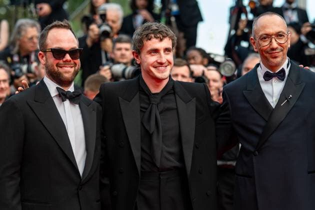 78eme Festival International du Film de Cannes Montée des marches du film The history of sound 78th International Cannes Film Festival Red carpet for The history of sound movie 444874 2025 05 21 Cannes France Mescal, Paul Hermanus, Oliver  Copyright: xEstellexCarlierx xStarfacex STAR_444874_063