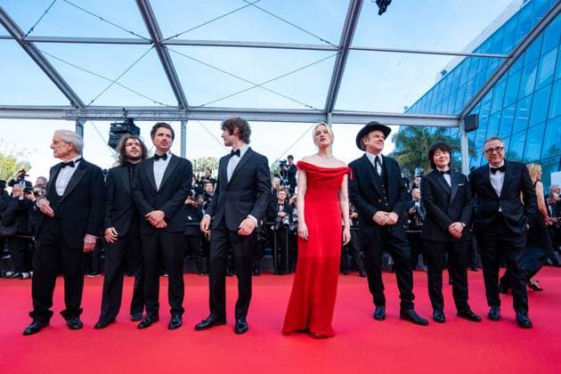 78eme Festival International du Film de Cannes Montée des marches du film The history of sound 78th International Cannes Film Festival Red carpet for The history of sound movie 444874 2025 05 21 Cannes France Tereszkiewicz, Nadia Reilly, John C Del Brocco, Paolo Lo, Alex C Borghi, Alessandro Garko, Gianni  Copyright: xEstellexCarlierx xStarfacex STAR_444874_080
