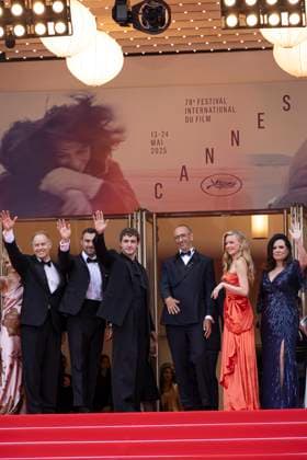 The History Of Sound Raphael Sbarge, Ben Shattuck, Paul Mescal, Oliver Hermanus, Hadley Robinson attend the The History Of Sound red carpet at the 78th annual at the 78th annual Cannes Film Festival at Palais des Festivals on May 21, 2025 in Cannes, France.  Copyright: x Chassery+Courdjix