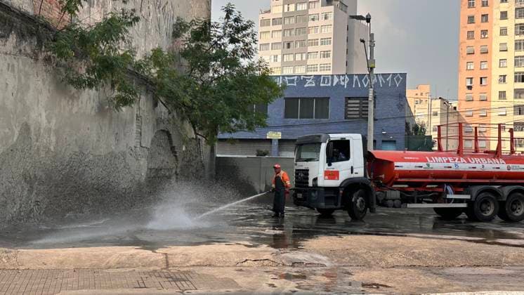 RECORD DATE NOT STATED End of crackland Sao Paulo (SP), 05 21 2025 - movement cracolandia SP - movement in Cracolandia, downtown Sao Paulo, on Rua dos Protestantes, where the traffic flow was removed from the location. Currently, police are monitoring and preventing the location, this Wednesday, May 21, 2025. (Foto: Oslaim Brito Thenews2 imago images) End of crackland  Copyright: xOslaimxBritox