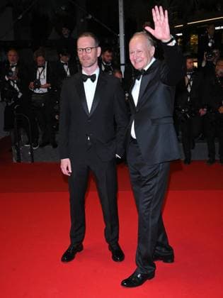 Cannes, 78th Cannes Film Festival 2025 - Evening 9, Red Carpet of the Film Sentimental Value Cannes, 78th Cannes Film Festival 2025 - Evening 9, Red Carpet of the Film Sentimental Value . In the photo Stellan Skarsgard, Joachim Trier Cannes France  Copyright: xIPA ABACAx