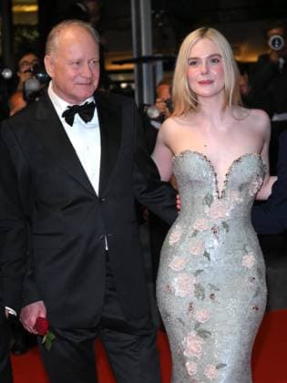 Cannes, 78th Cannes Film Festival 2025 - Evening 9, Red Carpet of the Film Sentimental Value Cannes, 78th Cannes Film Festival 2025 - Evening 9, Red Carpet of the Film Sentimental Value . In the photo Stellan Skarsgard, Elle Fanning Cannes France  Copyright: xIPA ABACAx