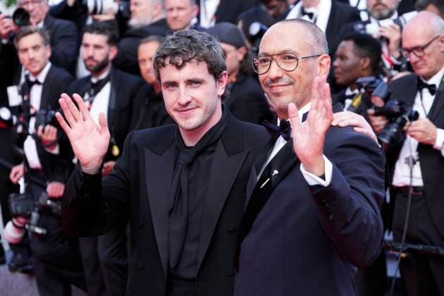 The History Of Sound Red Carpet - The 78th Annual Cannes Film Festival Paul Mescal and Oliver Hermanus attends the The History Of Sound red carpet at the 78th annual Cannes Film Festival at Palais des Festivals on May 21, 2025 in Cannes, France. Cannes France  Copyright: xDanielexCifalÃ x originalFilename: cifala-notitle250521_npa3H.jpg