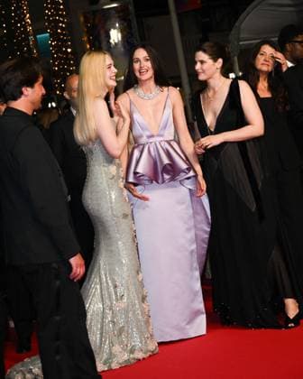 Cannes, 78th Cannes Film Festival 2025, Red Carpet Affeksjonsverdi (Sentimental Value) Cannes, 78th Cannes Film Festival 2025, Red Carpet Affeksjonsverdi (Sentimental Value) In the photo: Elle Fanning, Renate Reinsve Milan  Copyright: xIPA ABACAx