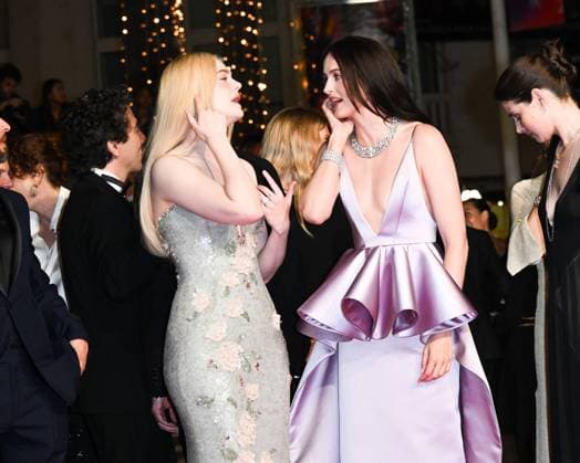 Cannes, 78th Cannes Film Festival 2025, Red Carpet Affeksjonsverdi (Sentimental Value) Cannes, 78th Cannes Film Festival 2025, Red Carpet Affeksjonsverdi (Sentimental Value) In the photo: Elle Fanning, Renate Reinsve Milan  Copyright: xIPA ABACAx