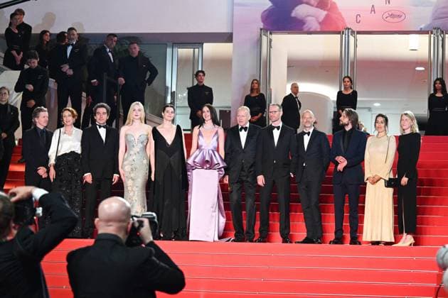 Cannes, 78th Cannes Film Festival 2025, Red Carpet Affeksjonsverdi (Sentimental Value) Cannes, 78th Cannes Film Festival 2025, Red Carpet Affeksjonsverdi (Sentimental Value) In the photo: Stellan Skarsgard, Renate Reinsve, Elle Fanning, Joachim Trier, Inga Ibsdotter Lilleaas Milan  Copyright: xIPA ABACAx