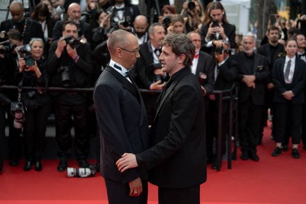 The History Of Sound Red Carpet - The 78th Annual Cannes Film Festival Paul Mescal and Oliver Hermanus attend the The History Of Sound red carpet at the 78th annual Cannes Film Festival at Palais des Festivals in Cannes, France, on May 21, 2025. Cannes France  Copyright: xLucaxCarlinox originalFilename: carlino-notitle250521_npP9y.jpg