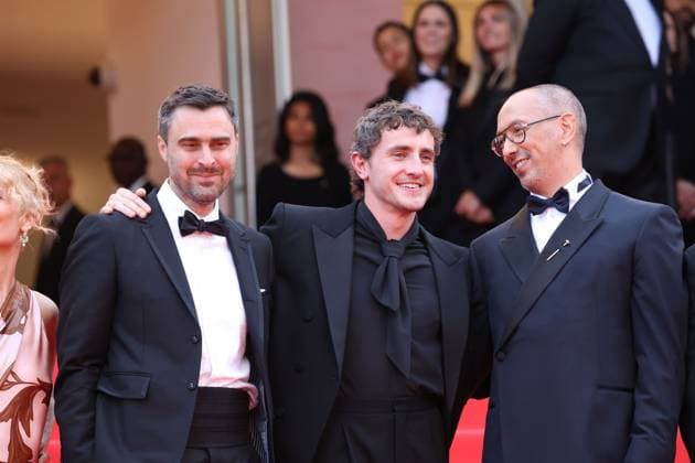 The History of Sound red carpet in Cannes Ben Shattuck, Paul Mescal, Oliver Hermanus at The History of Sound premiere 78th Cannes Film Festival, France on 21 May 2025. CAP GOL GOL Cannes CÃ te d Azur France Copyright: xRickxGold CapitalxPicturesx